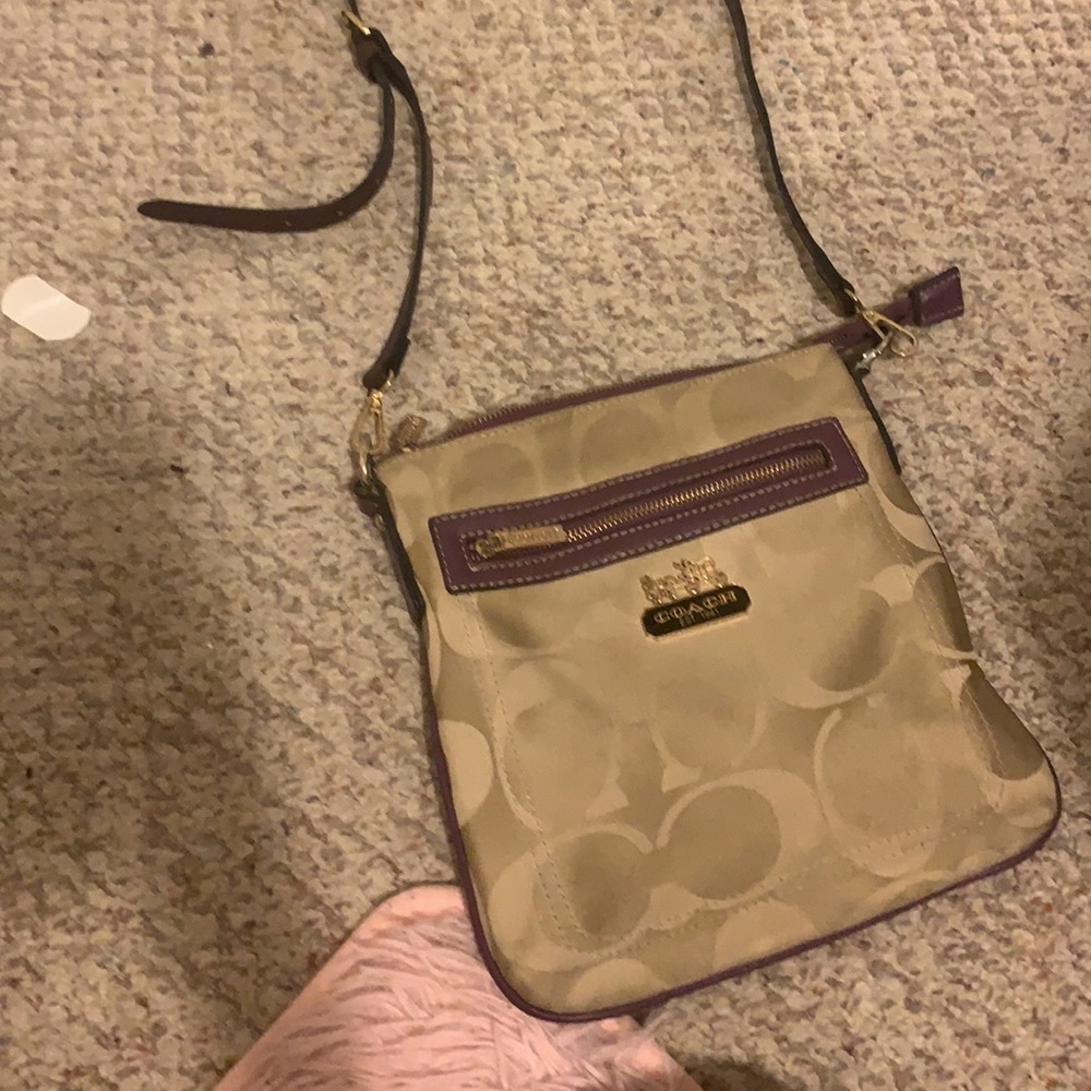 a coach off the shoulder bag
